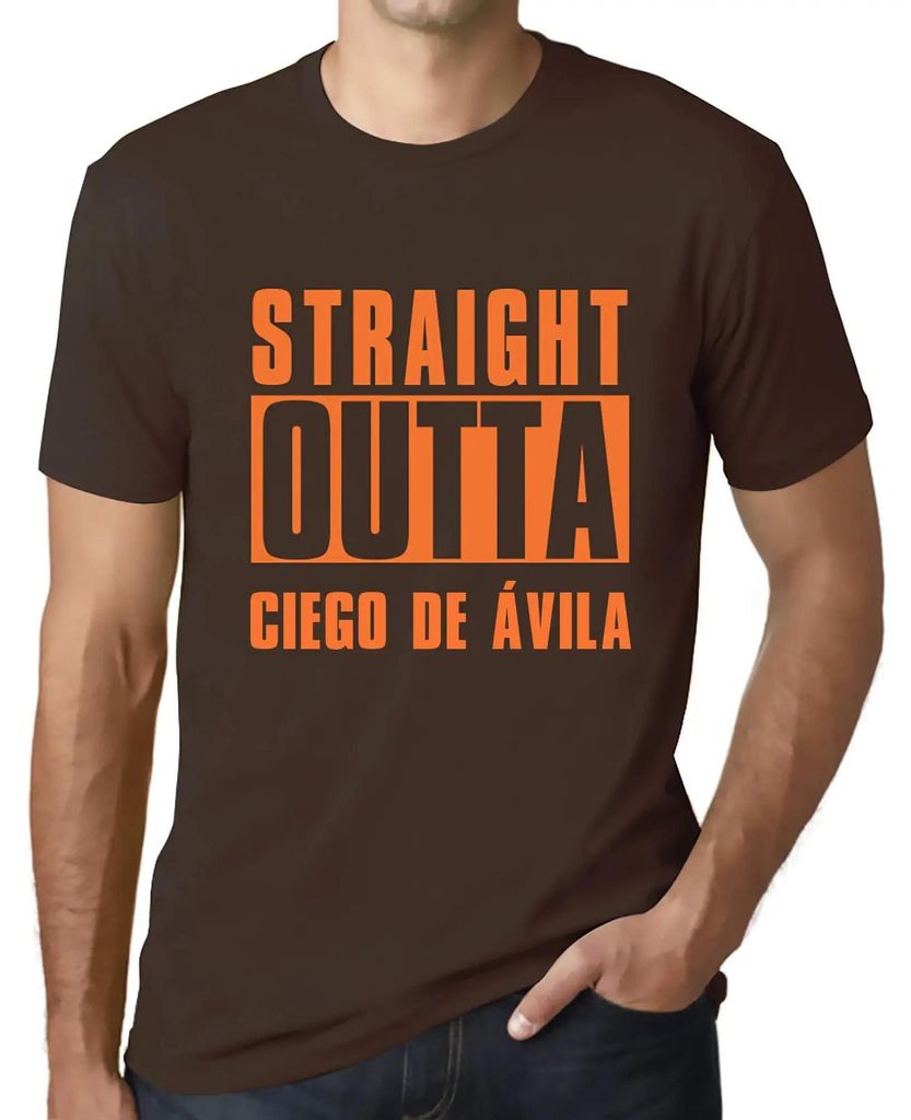 Herren Grafik T-Shirt Direkt aus Ciego de ávila – Straight Outta Ciego De Ávila – Öko-Verantwortlich Vintage Jahrgang Kurzarm Lustige Druck ...