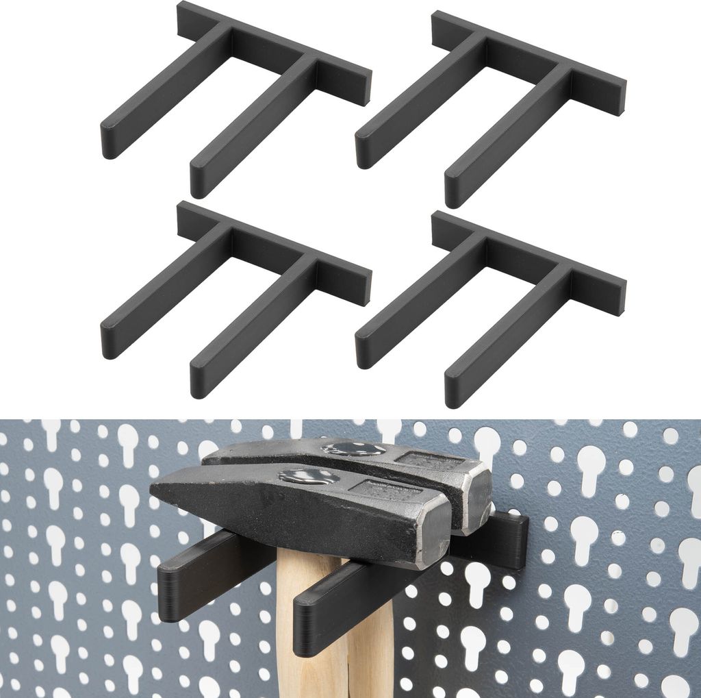 4x Hammer Halterung für Küpper Lochwand Werkzeugwand Halter Hammerhalter Werkzeughalter