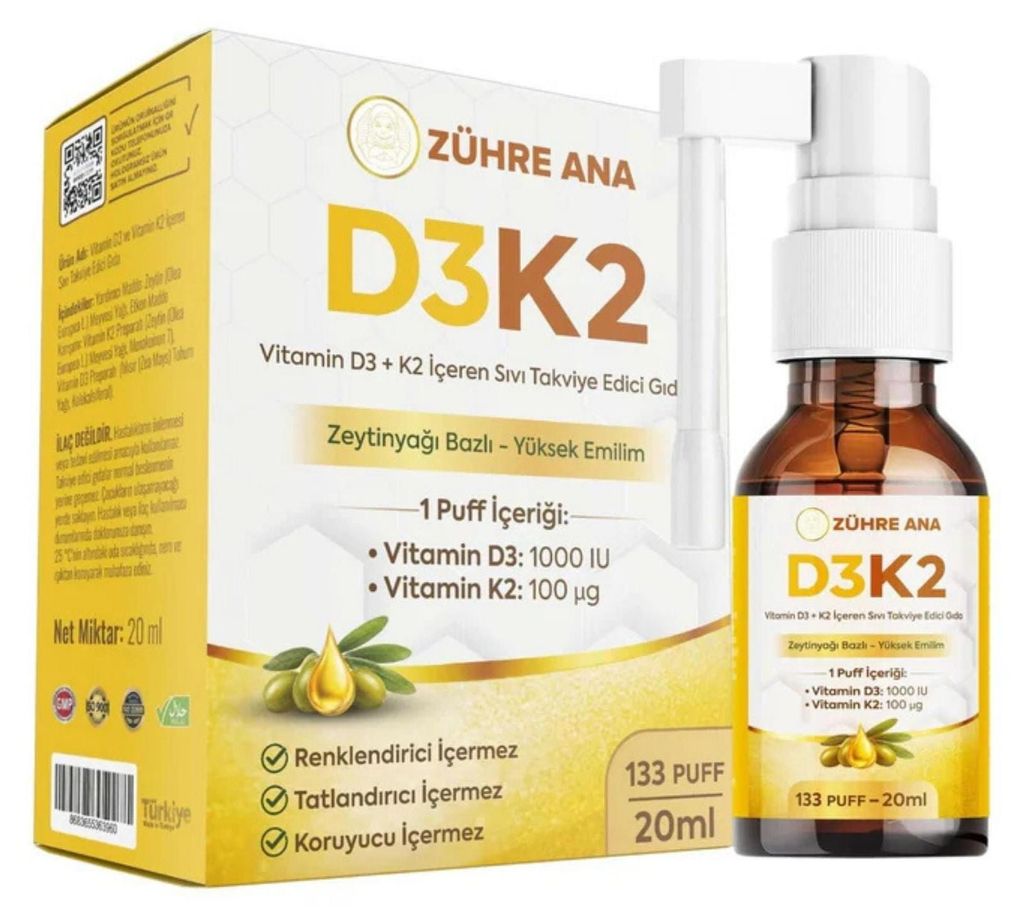 Zühre Ana | Vitamin D3 + K2 Spray 20 ml Produktbild 