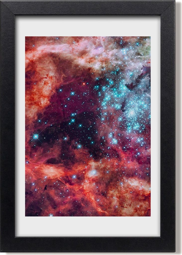 Bild 20x30 MDF-Rahmen, Wandkunst Magellans Wolke