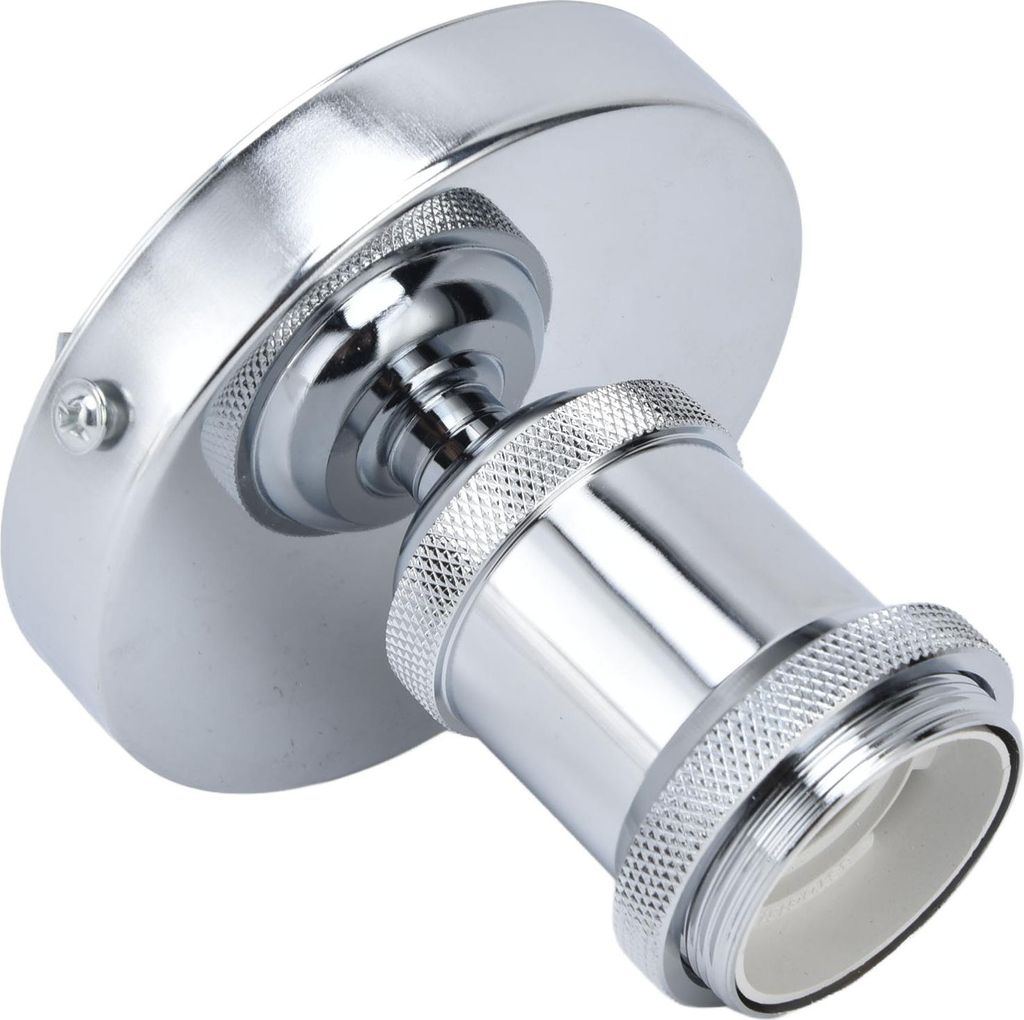 Vintage E26 E27 Lamp Socket Ceiling Lamp Holder with Accessories for Kitchen Bedroom Living Room 100?240VSilver