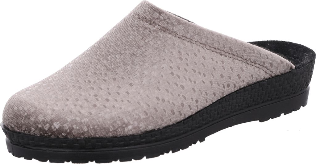 Rohde Damen Hausschuh Pantoffel Textil zart gemustert Neustadt-D 2280, Größe:41 EU, Farbe:Beige