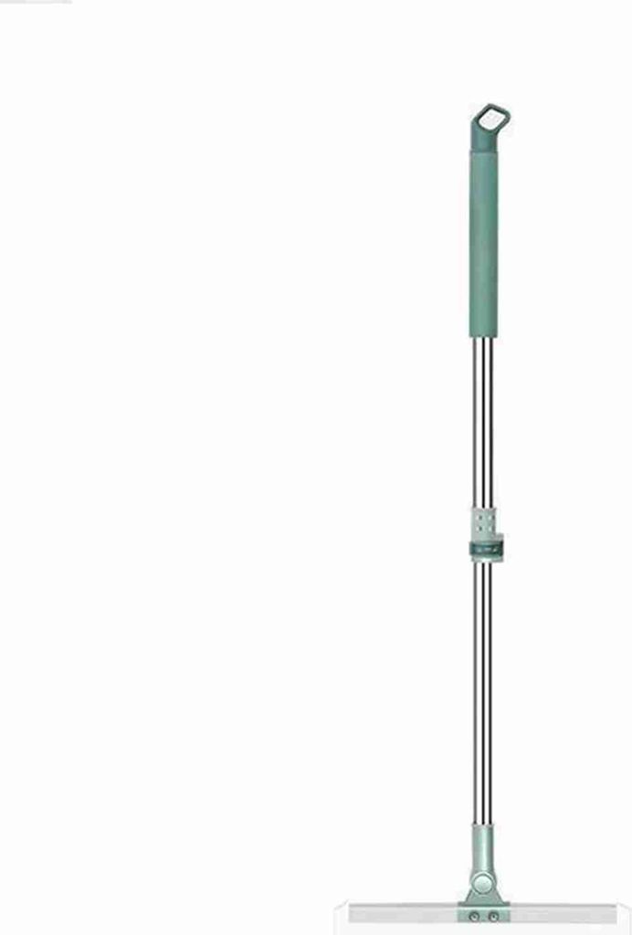 Bodenwischer mit Teleskopstiel, verstellbarem Griff, Silikonklinge und Wasserbesen für Bodenfliesen und Marmor