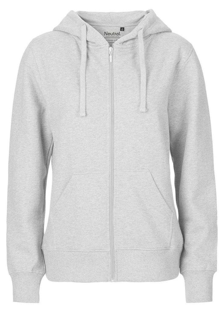 Neutral - Hoodie mit durchgehendem Reißverschluss für Damen LT3896 (XXL) (Aschgrau)