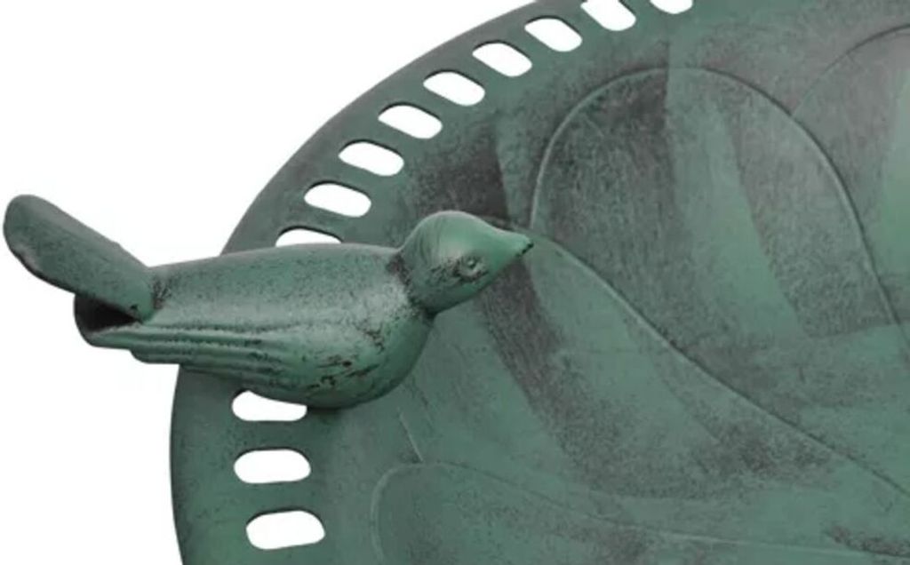 vidaXL Vasca per uccelli con uccello decorativo Immagine del prodotto 