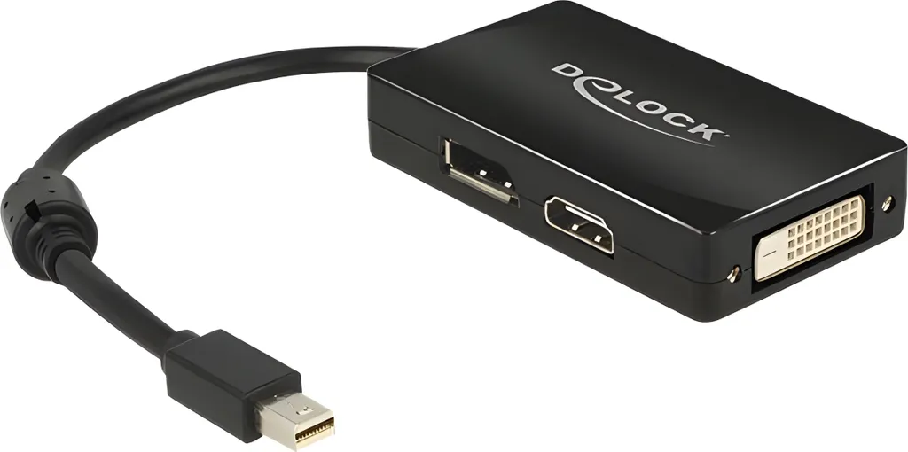 Adaptateur mini DP multi-ports pour connecter un écran HDMI ou DVI
