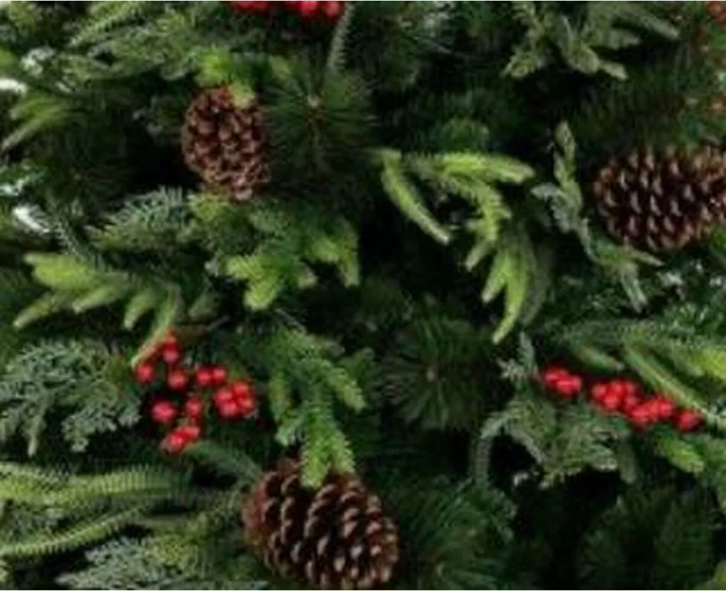 Arbre de Noël en polyéthylène Home ESPRIT vert avec branches denses