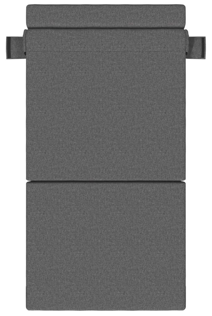 Canapé-lit pliable vidaXL en tissu gris clair avec matelas mousse