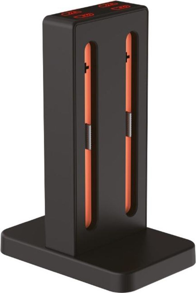 Xtreme 95775, Nintendo Switch 2, Ladestation, Schwarz, Rot, 1 Stück(e), Karton mit Aufhänger, 96 mm
