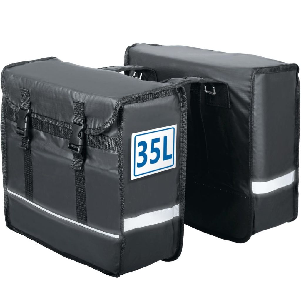 Fahrradtasche Doppel Tasche Fahrrad 35L Wasserabweisend PVC Produktbild 