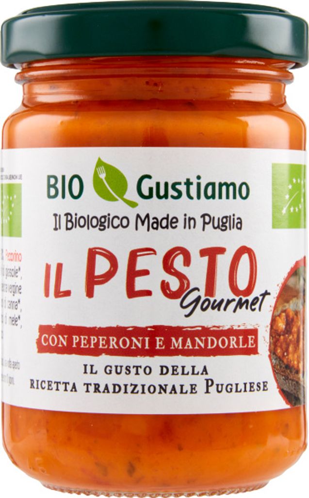 Pesto Peperoni und Mandorle 140g -  Gustiamo Produktbild 