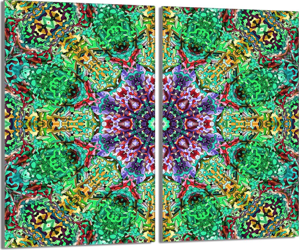 Glasschutzplatte für den Herd 2x30x52 Muster