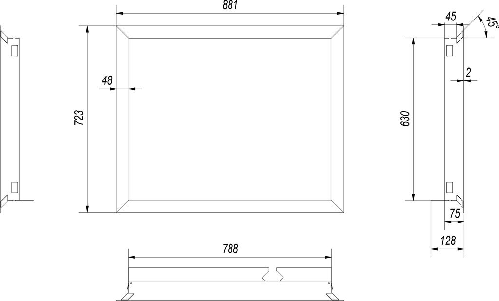 Stahlrahmen für Guillotine NADIA 13