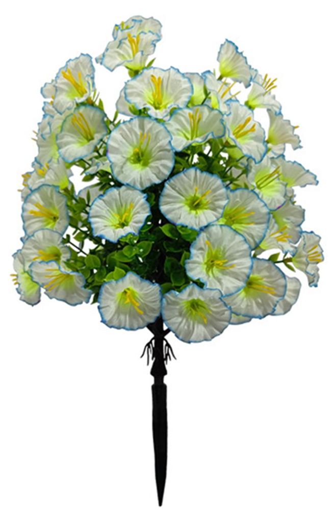 1/2 Stück künstliche Prunkwinden-Gartenstecker, UV-beständig, künstliche Blumenspieß, Dekoration für Hochzeiten, Partys, drinnen und draußen...