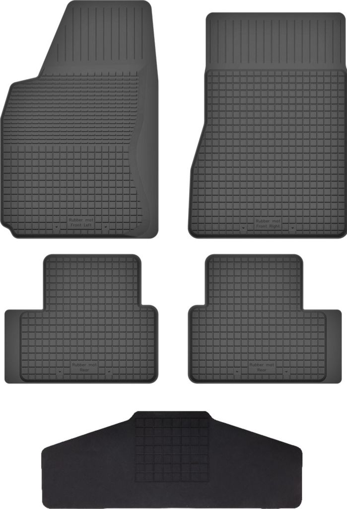 Gummi Fußmatten Set Für: Renault Fluence (2009-2016) Gummimatten Schwarz