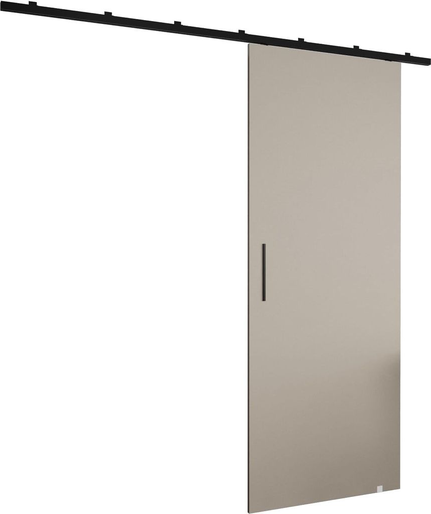 MEBLE KRYSPOL Zonda I Schiebetürset mit Schiene - 90x204 cm - Kaschmir