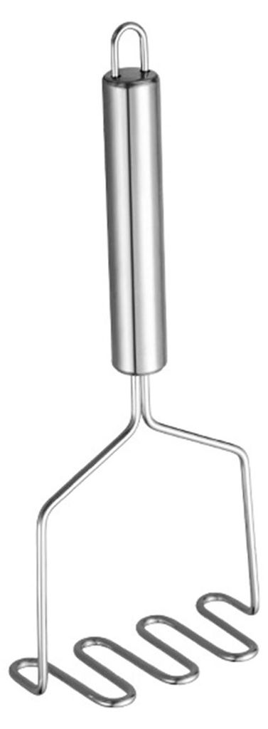 Kartoffelstampfer aus Edelstahl mit ergonomischem Griff, manueller Gemüsezerkleinerer für Soßen, rostbeständig, spülmaschinenfest, Küchenhelf...