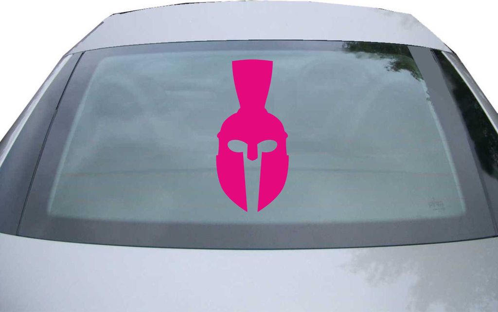 Indigos UG - Aufkleber Heckscheibe & Motorklappe DE2338 - pink - 600x285 mm - Spartaner Kamm - Auto Scheiben Fenster Heckklappe Tuning Racing JDM -...