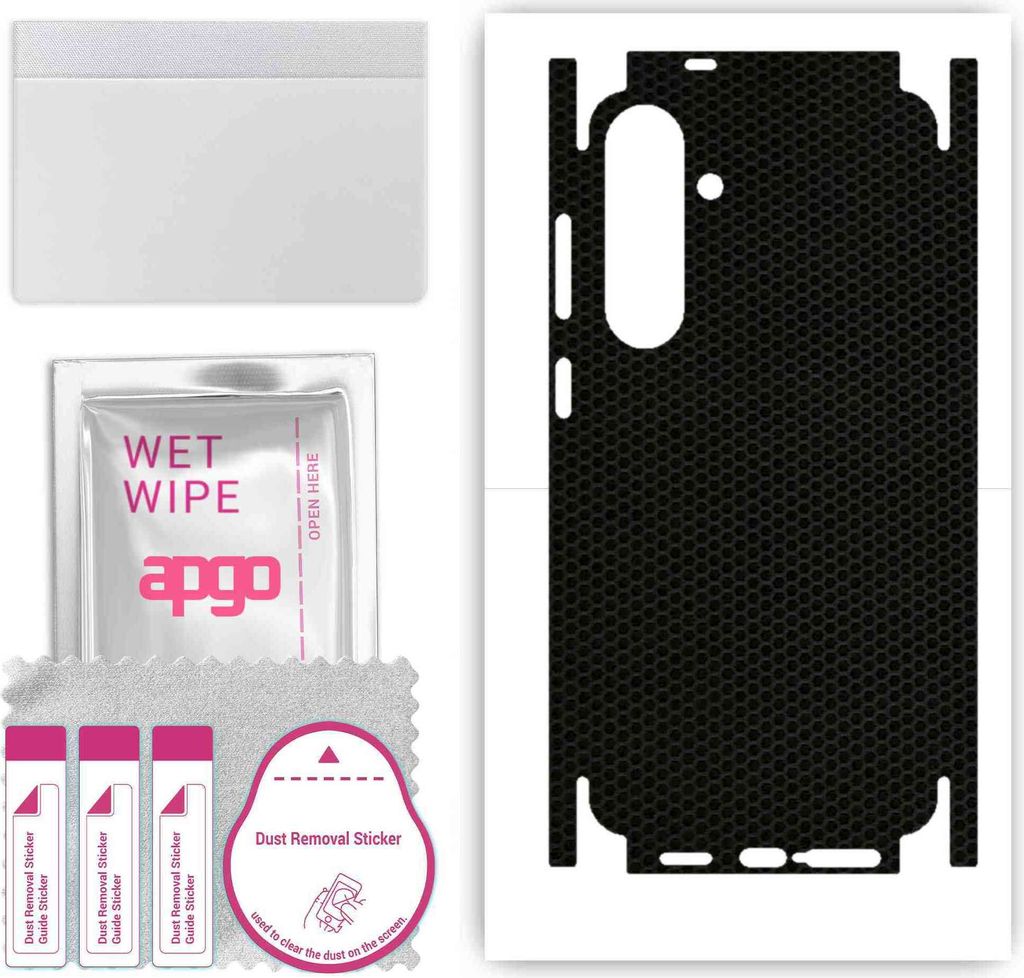 apgo Rückseite + Seiten Schutzfolie, Skin, kompatibel mit Samsung Galaxy S24+ Plus, Hinten Displayschutzfolie aus Vinylfolie, kratzfest, einfache ...