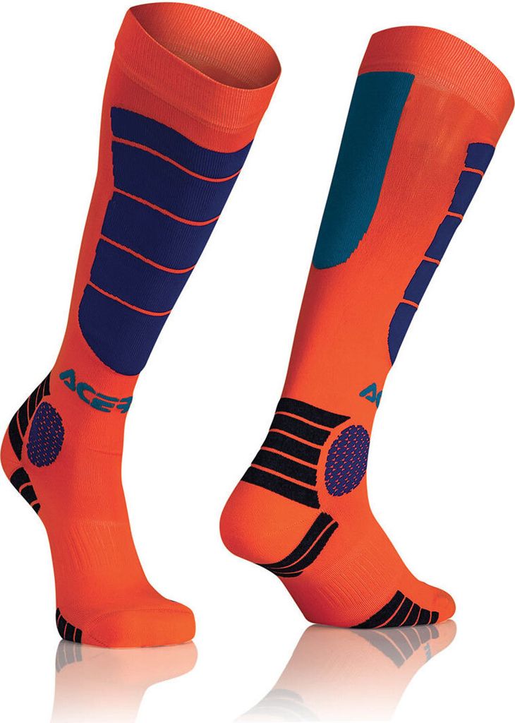 Acerbis Motocross Impact Socken, orange/blau, S/M
