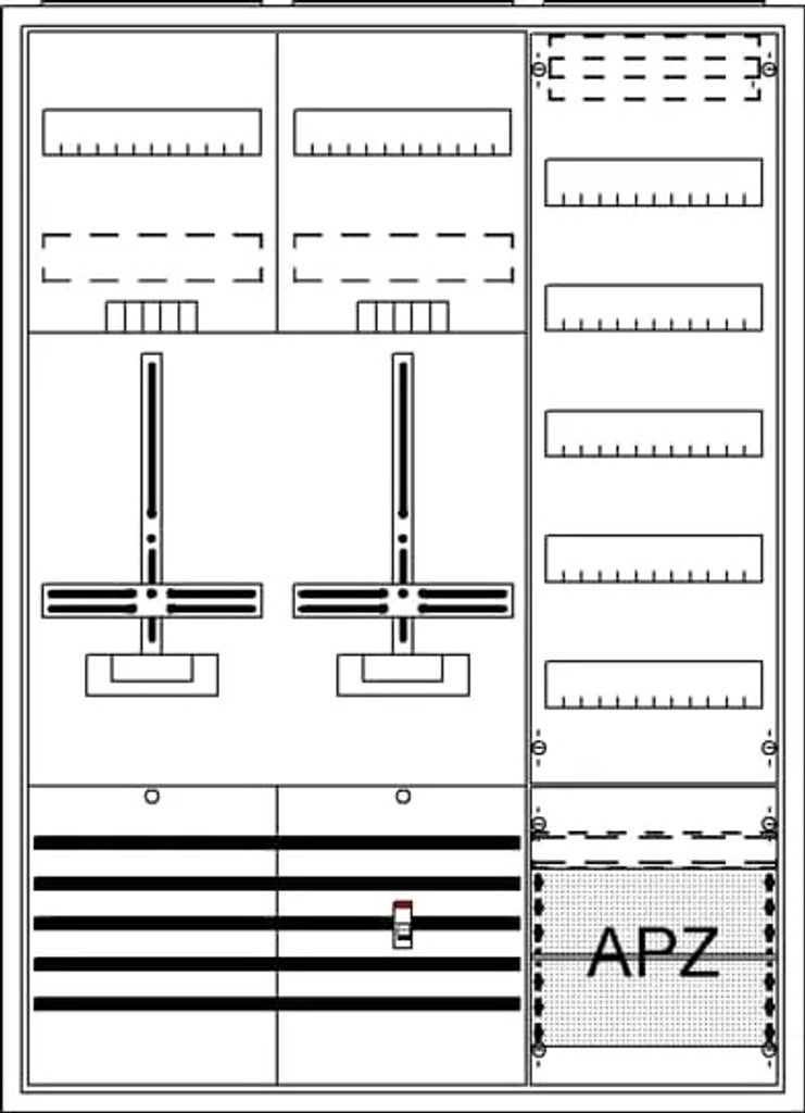 STRIEBEL & JOHN Komplettschrank, AP Dreipunkt, A37 2Z1V5A2