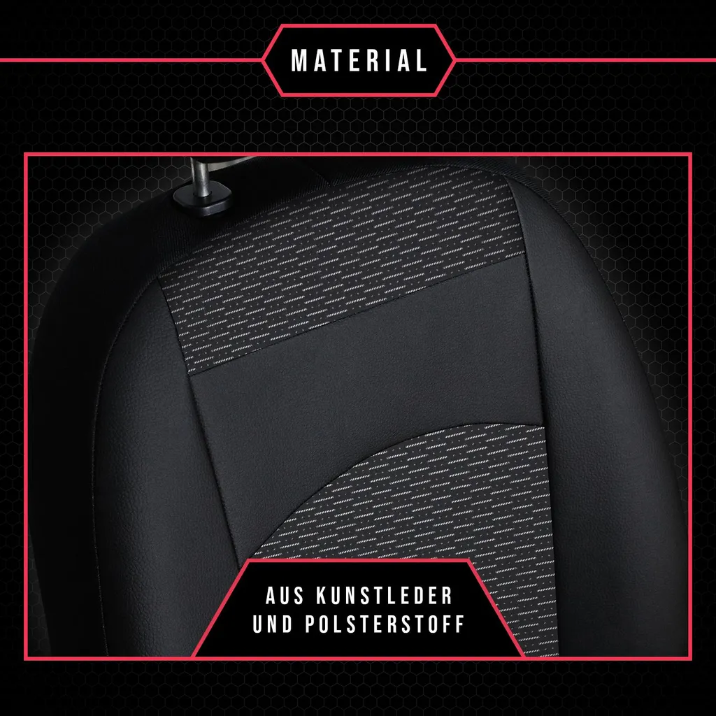 Coprisedili Seat Ibiza II Nero Universale - Qualità Prezzo Imbattibile - 3