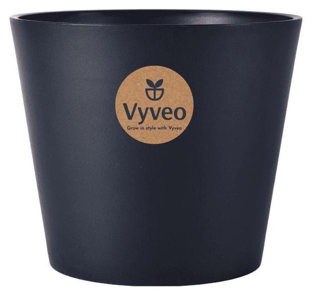 Vyveo - Blumentopf Norden - Schwarz - 20x17