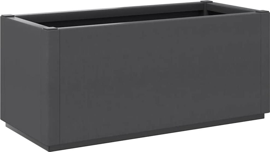 vidaXL Pflanzkübel Dunkelgrau 80x36x35 cm PP