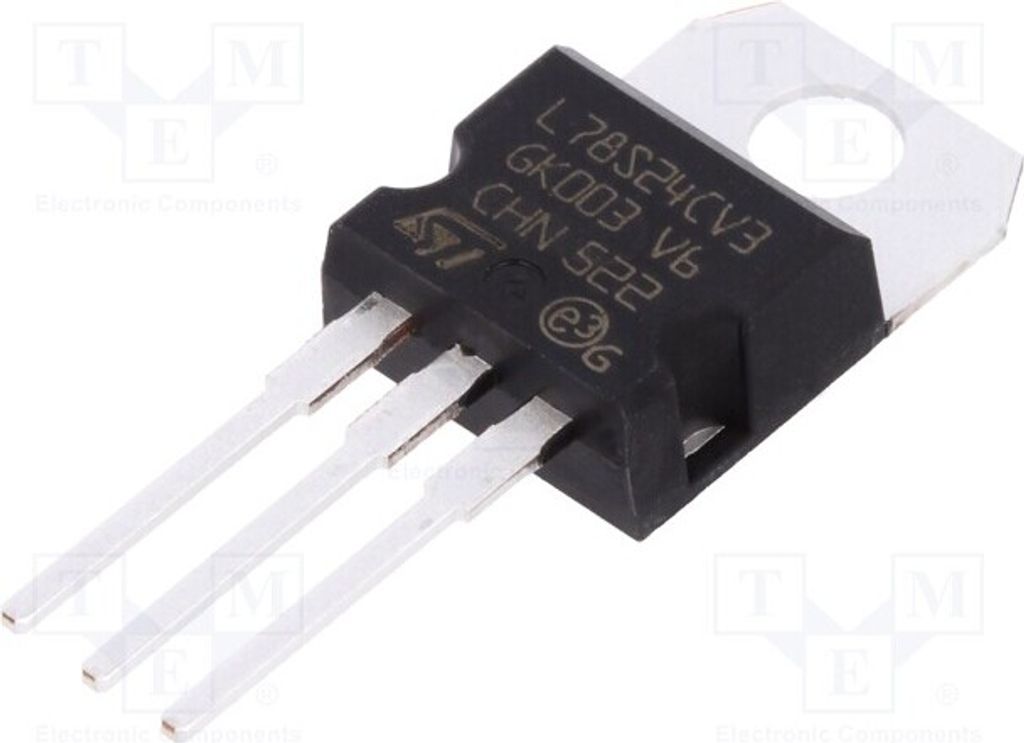 1x IC: Spannungsstabilisator 24V 2A Linie,geregelt(nein) L78S24CV Ungeregelte Sp