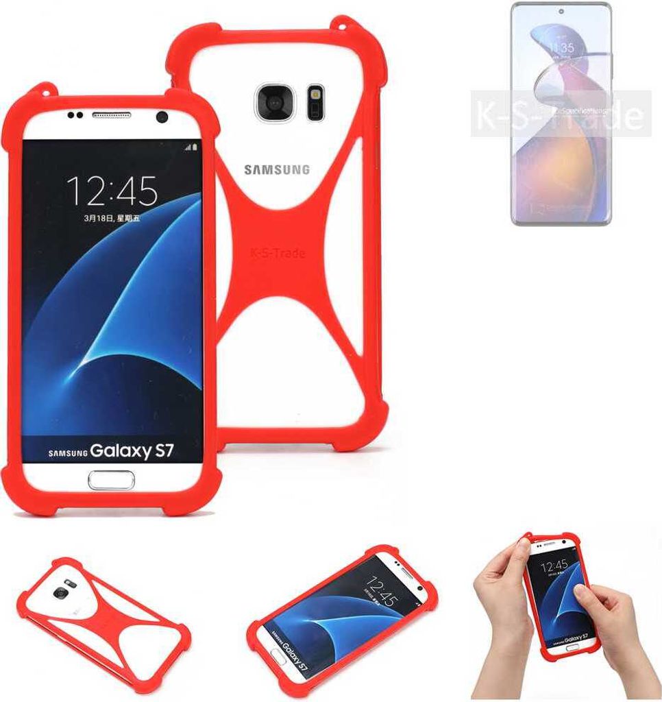 K-S-Trade Handy-Hülle kompatibel mit Motorola Edge 30 Fusion Schutz-Hülle Bumper Silikon Schutz Hülle Cover Case Silikoncase Silikonbumper TPU