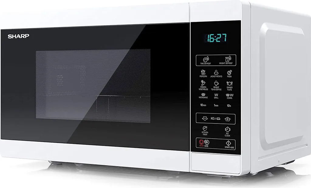 Four micro-ondes avec gril Sharp 20 l Blanc Pose Libre Design Moderne