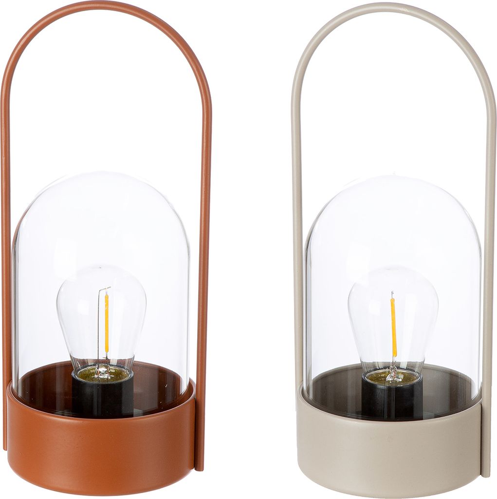 Gilde Dekoobjekt (LED), "Curve", Metall, braun, grau, L. Produktbild 