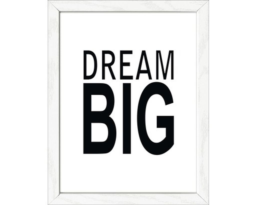 Gerahmtes Bild Dream Big 19x24 cm