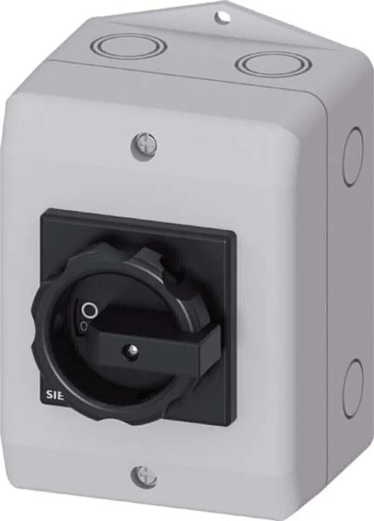 Interruttore generale/nodo 1N+1PE tripolare 16A 7,5kW - Interruttore di sicurezza tripolare 7,5kW 3LD2064-0TB51