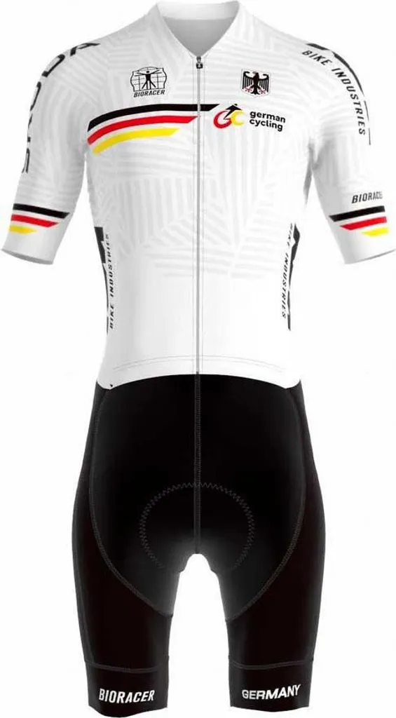 Combinaison Cyclisme Aérodynamique Homme - Modèle Bioracer Icon Blanche L