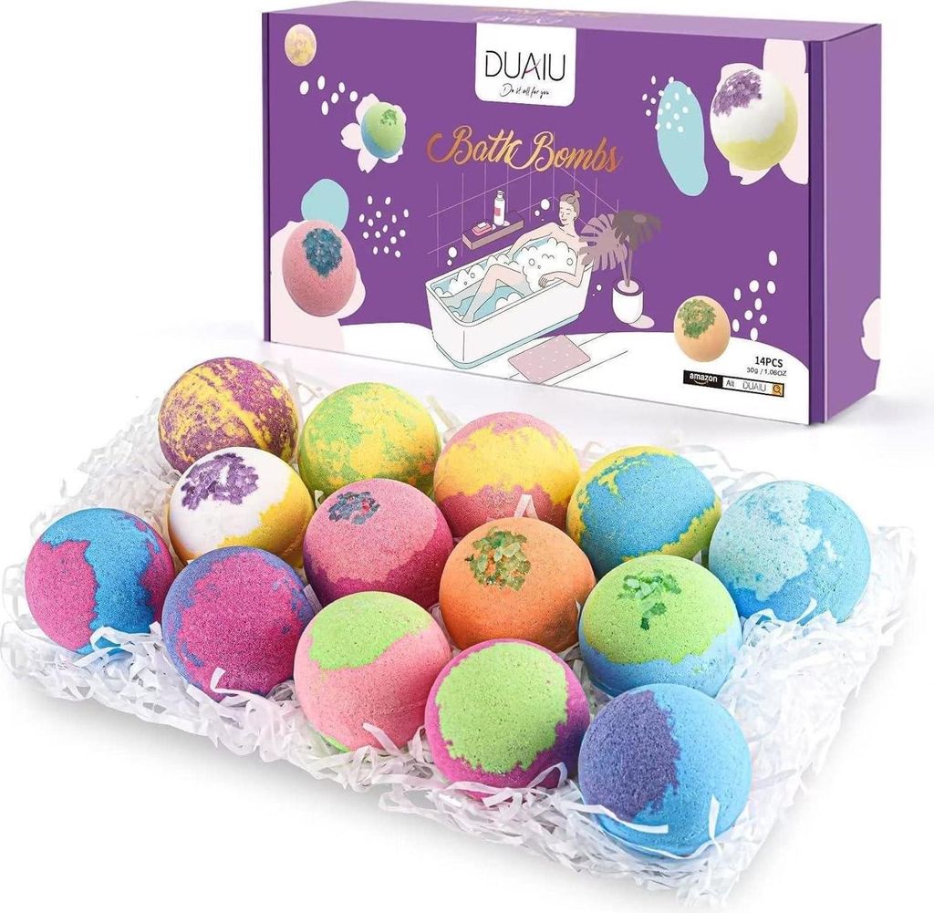 Organisches Badebomben Geschenkset für Kinder - 14 Stück Produktbild 