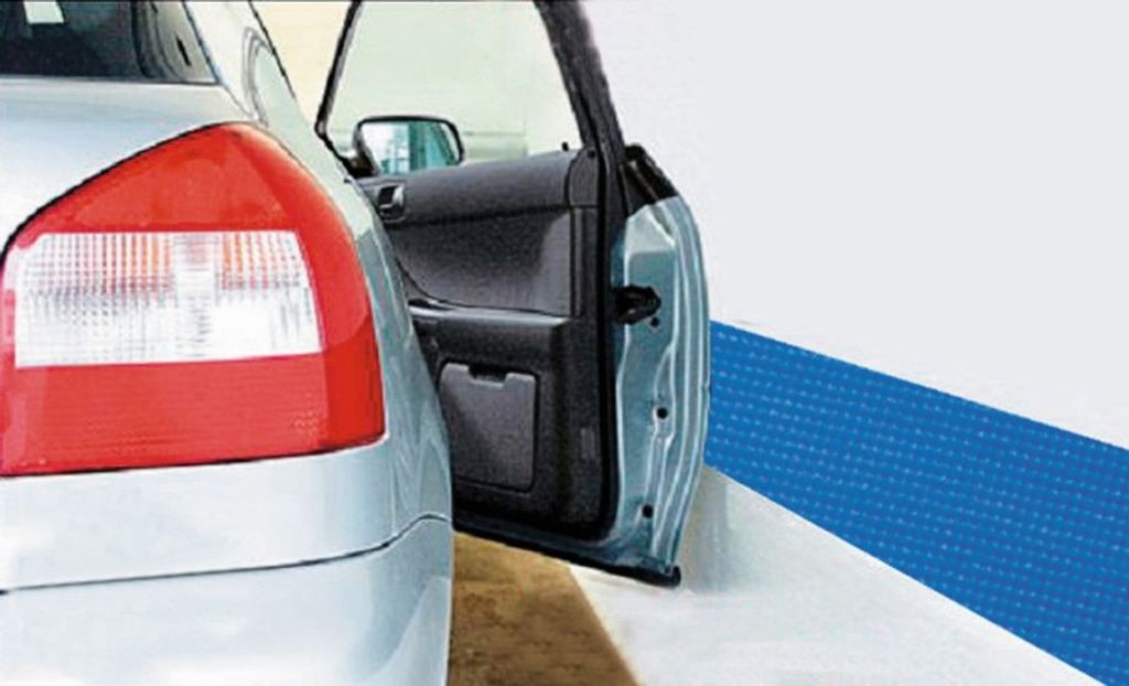 Auto Türschutzleiste Schutzleiste Garage blau 200 x 20 cm