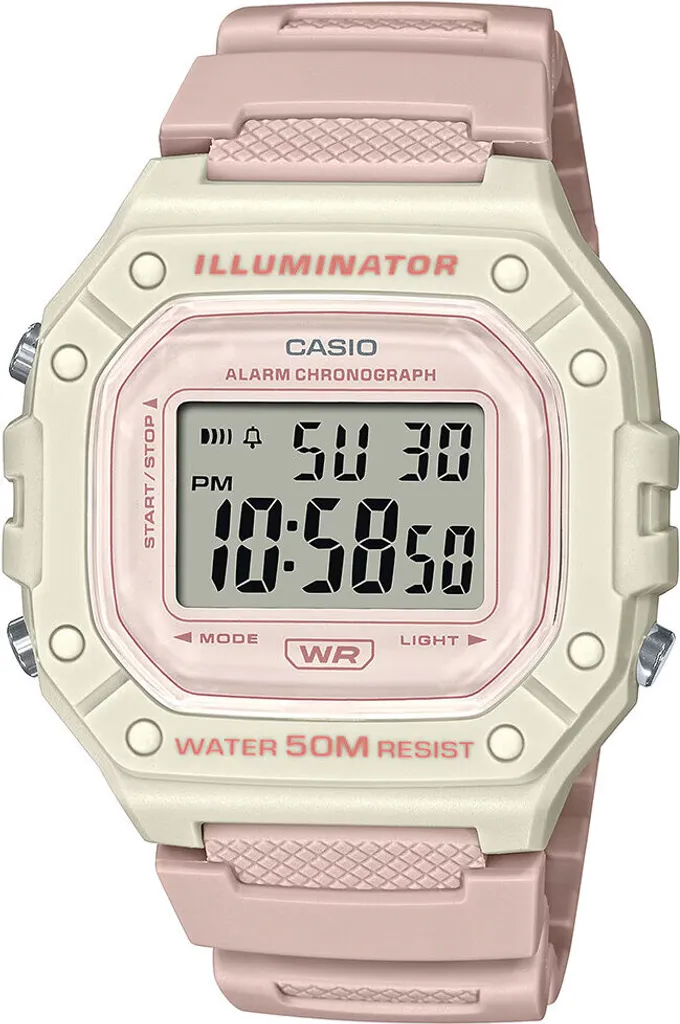 Casio W-218Hc-4A2 Orologio Unisex Rosa con Scatola - Offerta Online