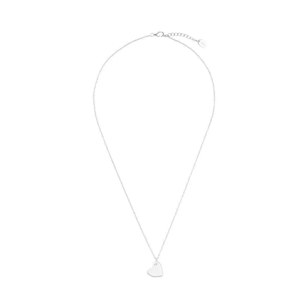 Cadeau idéal collier coeur s.Oliver pour femme avec pendentif argent