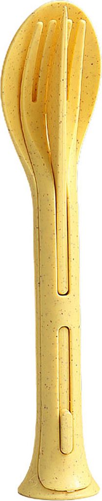 3-teiliges 3-in-1-Reisebesteckset im japanischen Stil, faltbar, aus Kunststoff, Cutter, Gabel, Löffel, Geschirrset für Schüler, Zuhause, Schule,...