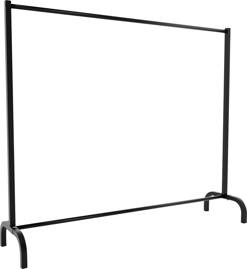 CLP Kleiderständer Lara aus Metall schwarz Größe 150x38x120 Produktbild 