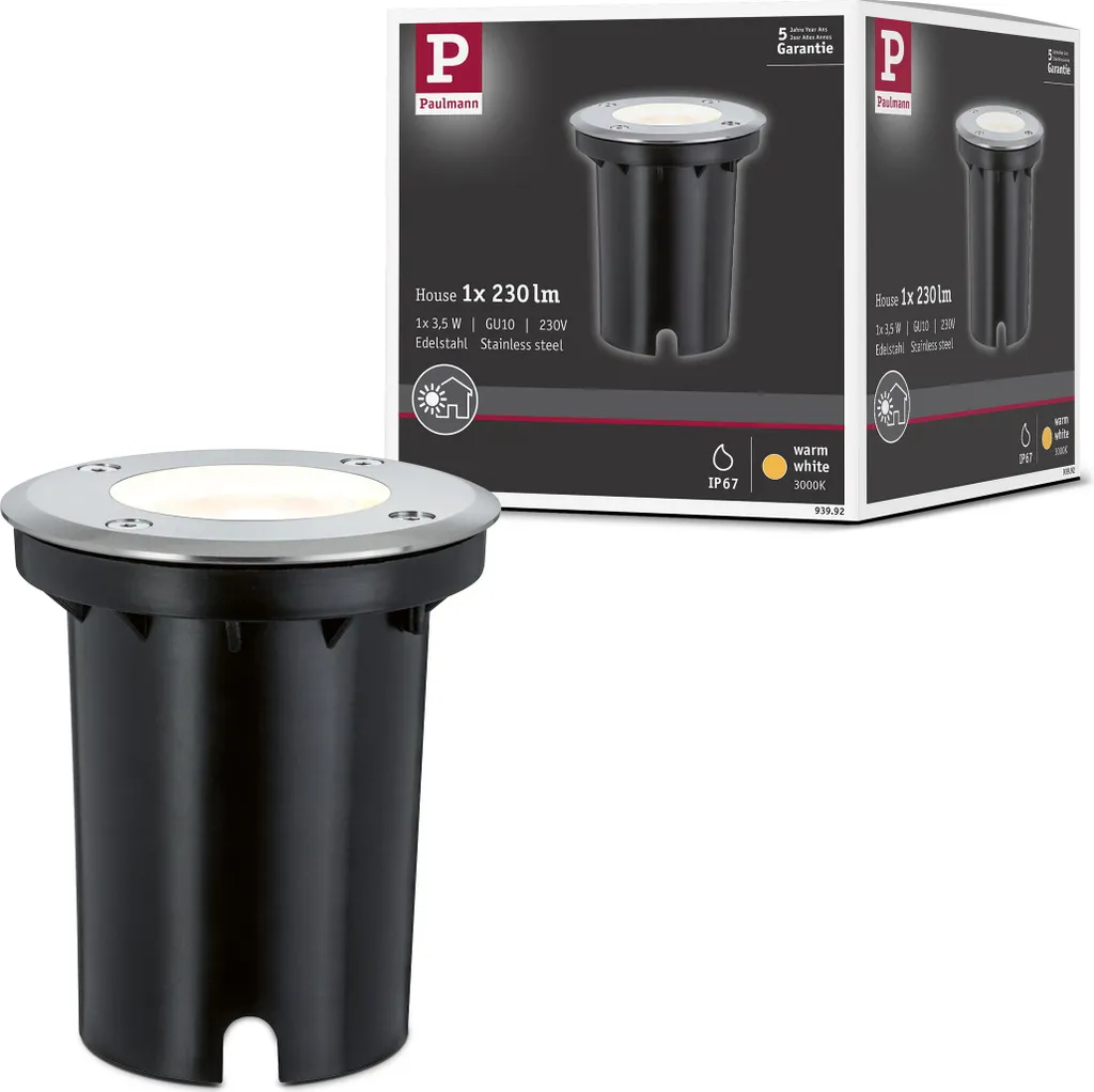 Illuminazione LED Pavimento Paulmann: Eleganza Outdoor in Acciaio