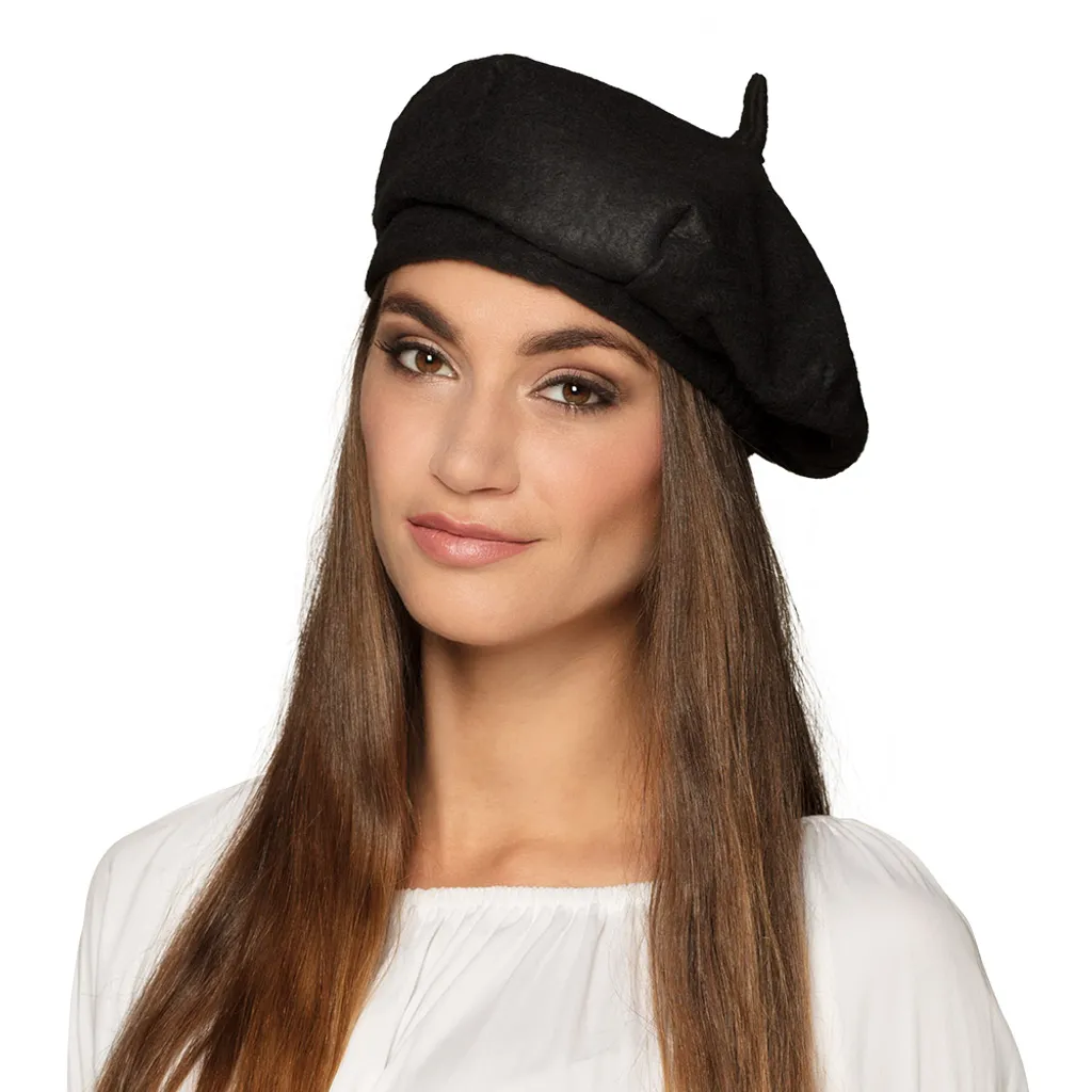 Béret noir ajustable taille unique - Ne serre pas et tient chaud - 3