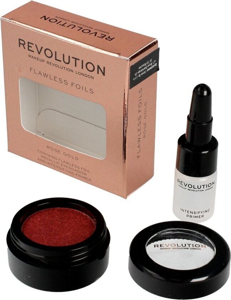 Makeup Revolution Flawless Foils Metallic Eye Shadow+Base Rose Gold