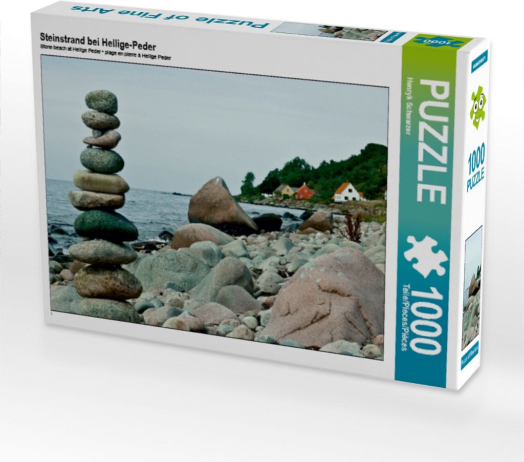 Calvendo Steinstrand bei Hellige-Peder 1000 Teile Puzzle quer 640x480mm, Schwarzer Henryk; 7333958