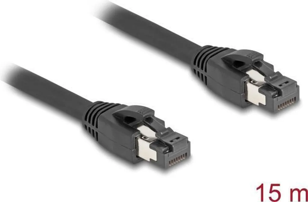 Câble RJ45 Delock Cat 8.1 15m - Stop aux Interférences et Lenteurs 40Gbps