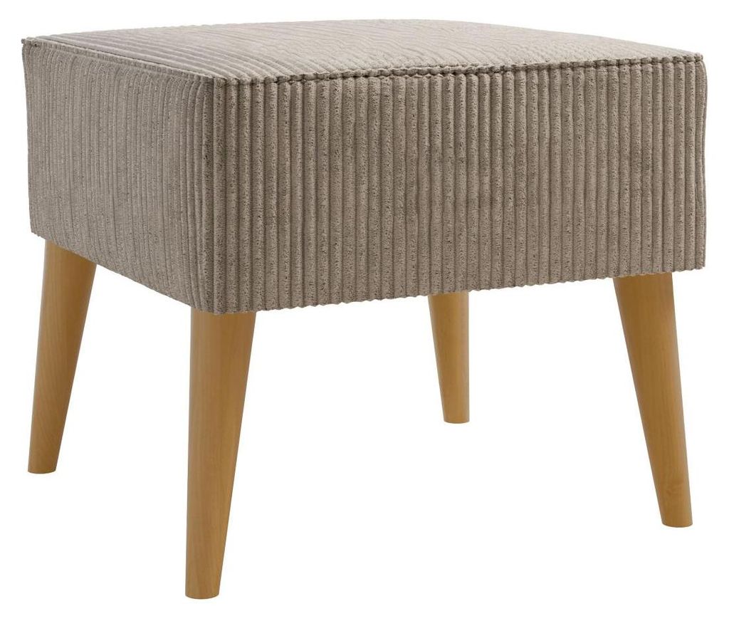 MIRJAN24 Fußbank Estjano Cord, Polsterbank, Polsterhocker, Stilvoll Wohnzimmer Hocker (Farbe: Poso 02)