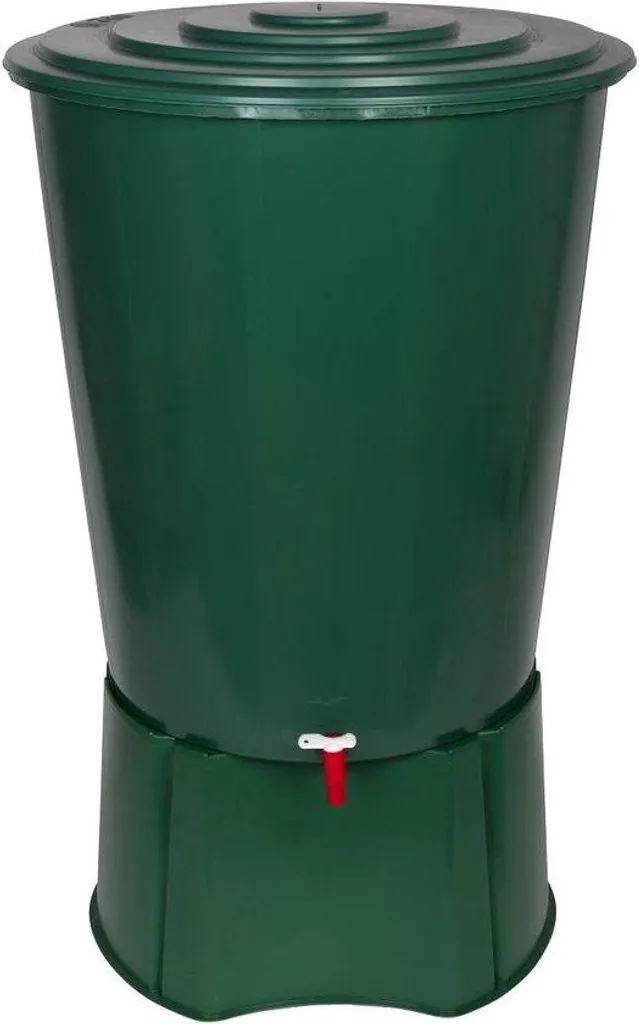 Collecteur d'eau de pluie 310L pour arrosage jardin avec robinet vert