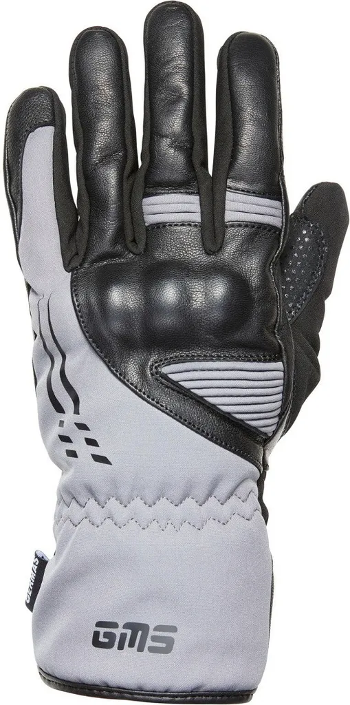 Gants de moto étanches Stockholm WP gris noir XL pour l'hiver et pluie