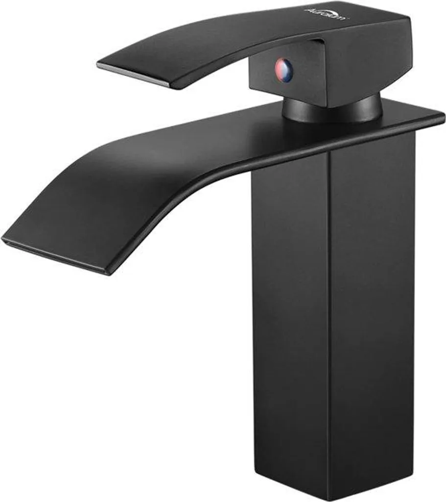 Robinet de salle de bains noir pour rénovation moderne lavabo et vasque